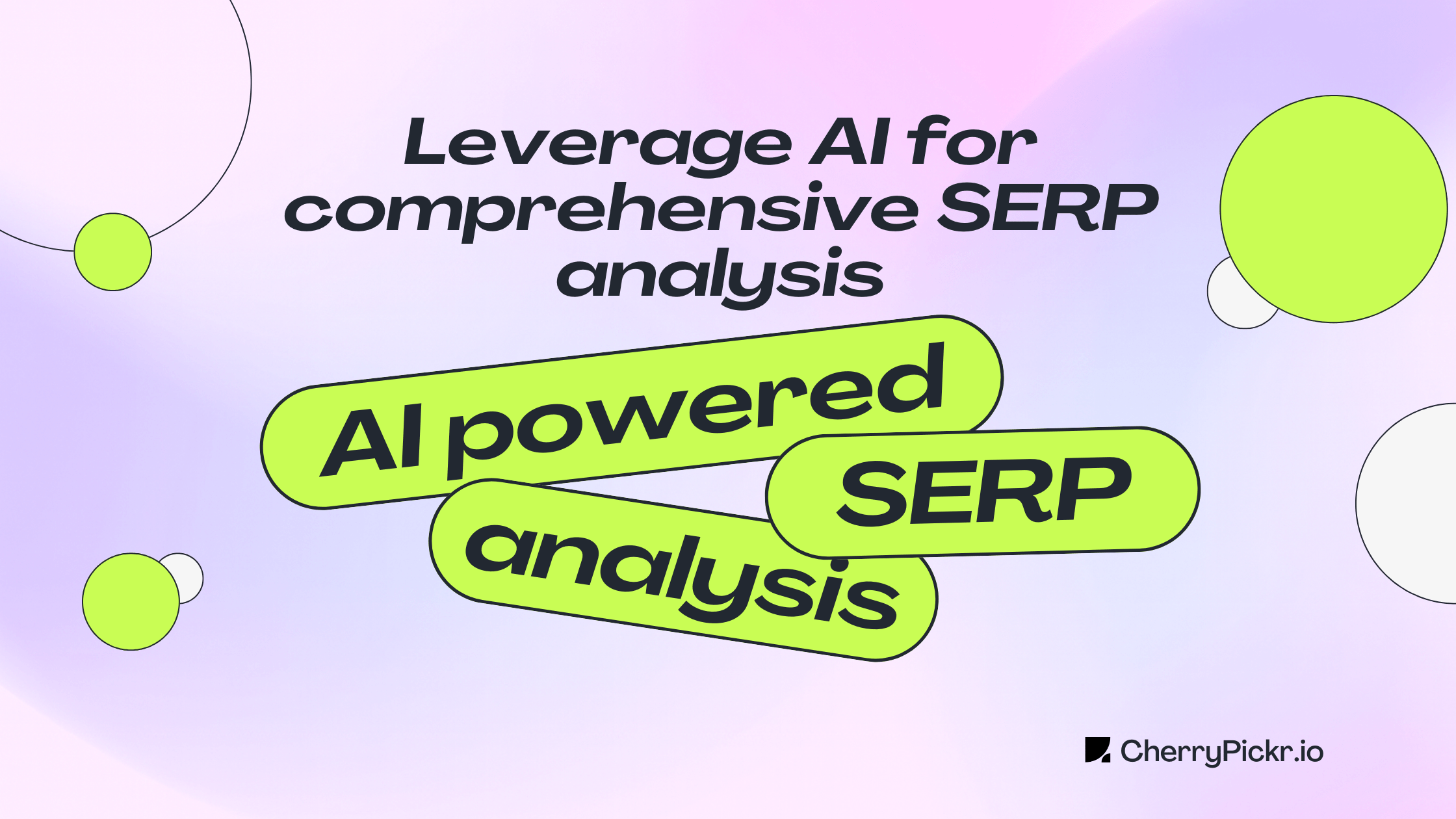 AI SERP analysis dashboard showing keyword insights
