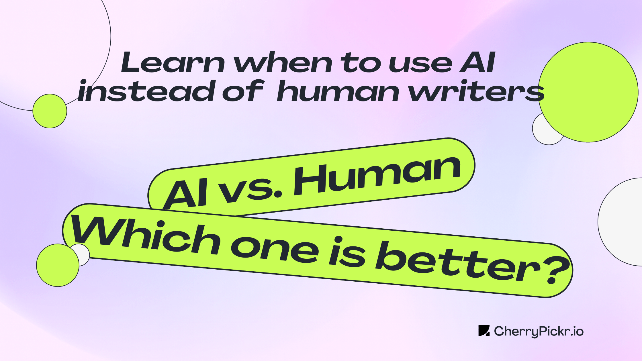 Comparison chart showing AI vs human content performance